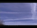Many jet trails crossing+expanding time lapse Cat.#V00093, 720x480 Indeo 4.x (.AVI), 23 sec. at 30fps 