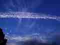Old trail expands and passes horizontally � digitally upscaled timelapse scene from Stitching the Sky Cat.#V00293x, 1280x720 Motion JPEG (.AVI), 4 sec. at 30fps 