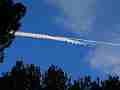 Old and new jet trails intersect timelapse � digitally upscaled scene from Stitching the Sky Cat.#V01240x, 1280x720 Motion JPEG (.AVI), 4 sec. at 30fps 