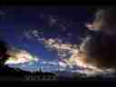 Multi-layer cumulus cloud sunset time lapse Cat.#V01492a, 720x480 Motion JPEG(.AVI), 13 sec. at 30fps 