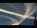 Fat multi-altitude jet trail movement timelapse Cat.#V01664, 720x480 Motion JPEG (.AVI), 5 sec. at 30fps 