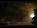 Stars+distorted moon through high clouds time lapse Cat.#V01802, 720x480 Motion JPEG(.AVI), 30 sec. at 30fps 
