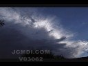 Nimbus cloud skirt passes overhead timelapse Cat.#V03062, 720x480 Motion JPEG (.AVI), 25 sec. at 30fps 