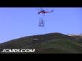 Sikorsky S-64 Skycrane lowers 500Kv Tower piece into position Cat.#V04836, 1920x1080 H.264 AVCHD (.MTS), 39 sec. at 30fps 