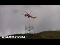 Sikorsky S-64 Skycrane setting 500Kv Tower piece into place Cat.#V04841, 1920x1080 H.264 AVCHD (.MTS), 54 sec. at 30fps 