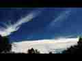 Catalog#:V05688 License:$72.00, Format:1920x1080 Motion JPEG(.AVI) at 30fps, Length: approx.13 sec. Passing cirrus and lenticular cloud time lapse
