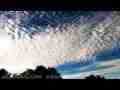 Catalog#:V05796 License:$120.00, Format:1920x1080 Motion JPEG(.AVI) at 30fps, Length: approx.25 sec. Super high cirrus clouds passing/forming timelapse