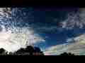Catalog#:V05797 License:$124.00, Format:1920x1080 Motion JPEG(.AVI) at 30fps, Length: approx.26 sec. Super high cirrus clouds passing/forming timelapse