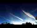 Timelapse weird huge jet trail pattern/drift Cat.#V06980, 1920x1080 Motion JPEG (.AVI), 6 sec. at 30fps 