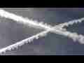 X-Cross jet trails drifting (realtime) Cat.#V07036, 1920x1080 H.264 AVCHD (.MTS), 58 sec. at 30fps 