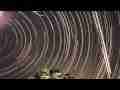Composited trails (NoDecay) stars rotate overhead HD timelapse V07655e Cat.#V07655e, 1920x1080 Motion JPEG(.AVI), 58 sec. at 30fps 