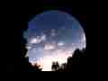 Short fisheye multi-layer clouds sunset timelapse with sunrays Cat.#V09736, 1920x1080 Motion JPEG(.AVI), 14 sec. at 30fps 