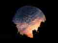 Cool fisheye cirrus clouds boiling/forming overhead timelapse sunset(2) Cat.#V09739, 1920x1080 Motion JPEG(.AVI), 34 sec. at 30fps 