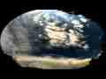 Blurry fisheye thunderstorm cloud umbrella forming timelapse (distant) Cat.#V10010a, 1920x1080 Motion JPEG (.AVI), 40 sec. at 30fps 