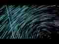 Composited slow star trails (No DK) rotation overhead in timelapse Cat.#V10126b, 1920x1080 Motion JPEG(.AVI), 29 sec. at 30fps 