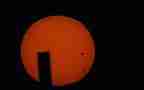Venus Transit throught dark filter timelapse progress SX10 Sun Setting Cat.#V11637c, 1920x1080 Motion JPEG (.AVI), 9 sec. at 30fps 