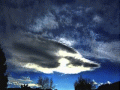 Cool Lenticular cloud forming and blocking the sun timelpase Cat.#V12168, 1920x1080 Motion JPEG(.AVI), 25 sec. at 30fps 