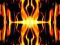 Yellow-orange slow motion quadroscopic fire Cat.#V13846b, 512x384 H.264/AVC1 (.MOV), 105 sec. at 30fps 