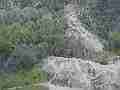 St Francis Dam disaster remains aerial takeoff climb pan down fly east over base Cat.#V21408, 1920x1080 H.264/MPEG-4 AVC/avc1(.MP4), 105 sec. at 29.971fps 