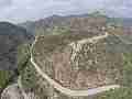 St Francis Dam disaster remains aerial back away wing dike looking West Cat.#V21430, 1920x1080 H.264/MPEG-4 AVC/avc1(.MP4), 92 sec. at 29.971fps 